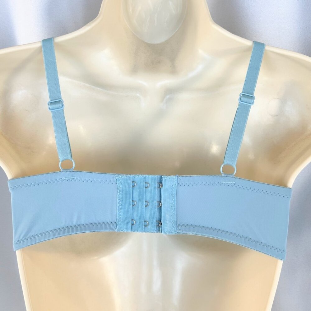 VS Bombshell Inspired Adds 2 Cups Ultimate Pushup Bra 32B Blue Lace - Picture 6 of 6